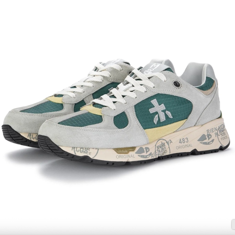 Premiata Mase 5680 Sneakers 💚 | Green Suede + Nylon | EU 44